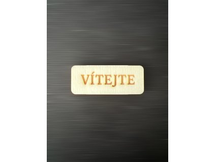 cedule vítejte k dalšímu tvoření - č.1 – dřevěná dekorace