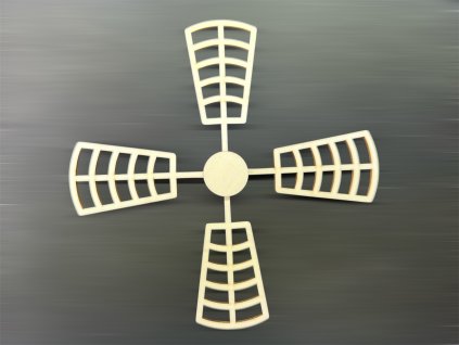 lopatky větrného mlýna k dalšímu tvoření 10cm - č.3 – dřevěná dekorace