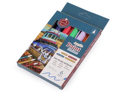 4945 akrylove popisovace sada 6 barev c 1