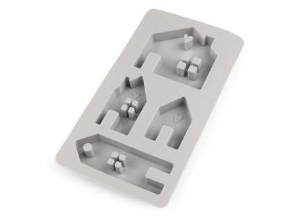 4951 2 silikonova forma domecky na odlevani sadry betonu i mydla