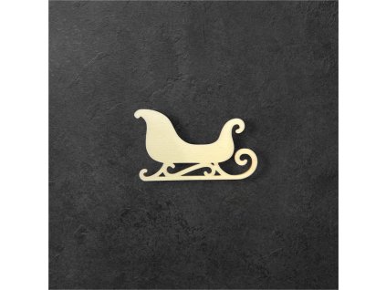 sáně k dalšímu tvoření - č.1 – dřevěná dekorace