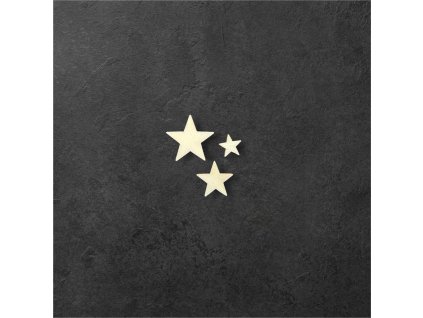 3 hvězdy k dalšímu tvoření - č.1 – dřevěná dekorace