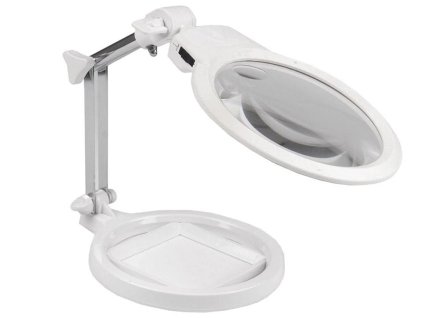 Skládací lupa se světlem – zvětšení 2x/6x, LED