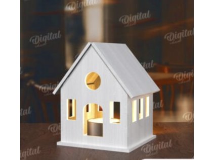 dřevěný domeček  skládačka z překližky 3. – skládačka z topolové překližky, dřevěná stavebnice