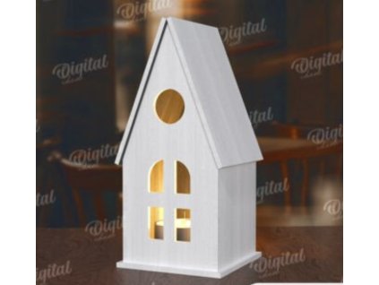 dřevěný domeček  skládačka z překližky 6. – skládačka z topolové překližky, dřevěná stavebnice