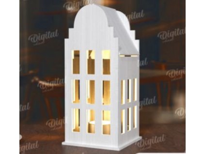 dřevěný domeček  skládačka z překližky 9. – skládačka z topolové překližky, dřevěná stavebnice