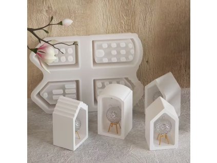 5968 1 silikonova forma mini hluboke domecky