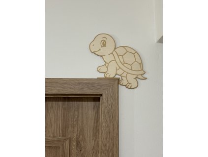 5989 drevena dekorace na roh dveri zelva