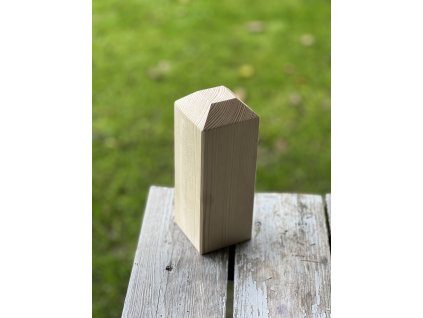 dřevěný domeček 17. (8x8 cm) – dřevěná dekorace