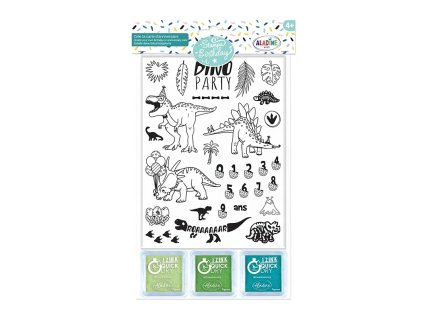 6375 05288 detska razitka aladine stampo birthday dinosauri