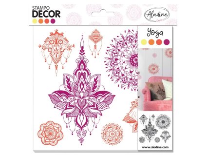 4754 05282 dekoracni razitka aladine stampo decor 7 ks yoga 1