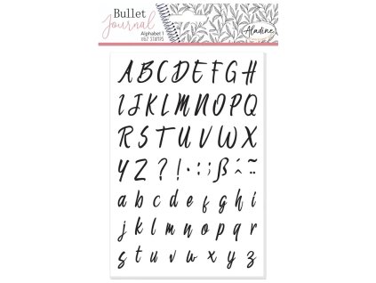 4746 03947 diarova razitka stampo bullet journal 62 ks abeceda kurziva 1