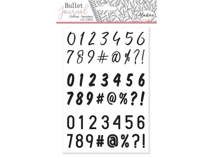 4749 03950 razitka aladine stampo bullet journal 45 ks cislice 1