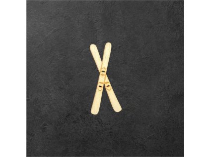 dřevěný výřez – zkřížené lyže – dřevěná dekorace