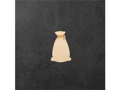 dřevěný výřez – pytel 2 – dřevěná dekorace