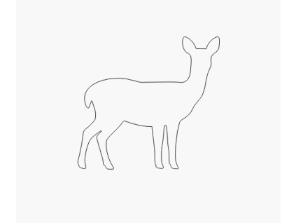 srnka vyrez z prekliizky