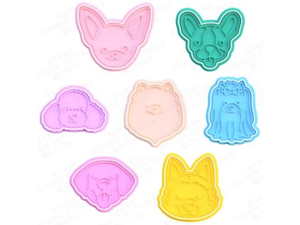 plastové vykrajovátko s motivem pejsci  3