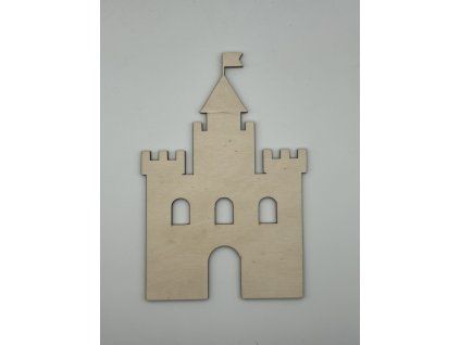 Hrad – dřevěný výřez z překližky