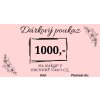 Vykrajovátko s razítkem - Dárkový poukaz - 1000,-
