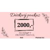 Vykrajovátko s razítkem - Dárkový poukaz - 2000,-
