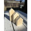 dřevěný domeček 1. (8x6 cm) – dřevěná dekorace