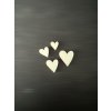 sada 4 srdíček k dalšímu tvoření - č.1 – dřevěná dekorace