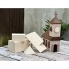 dřevěný kostel k dotvoření (v24 x š8 x h14 cm) – výrobek z topolové překližky