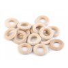 Dřevěné kroužky 24 mm – nelakované - 50ks