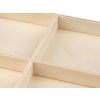 Dřevěná krabička s přihrádkami 13 × 13 cm – nelakovaná – detail produktu