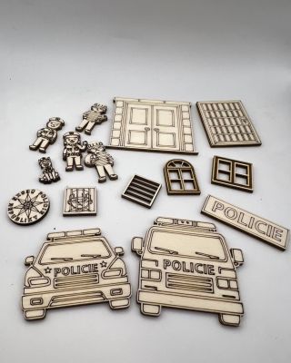 Dnes jsme si pro vás připravili úplně novou sadu výřezu - Policie 🪵 Najdete v ní policejní auta, postavičky i doplňky,...