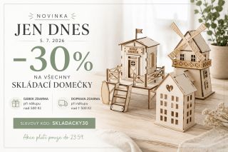 🎉 NOVINKA NA E-SHOPU! Právě jsme přidali nové letní skládací domečky z překližky – ideální k dotvoření, malování i jako...