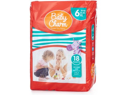 Baby Charm Super Dry Pant vel. 6 XL 16+ kg, 18 ks