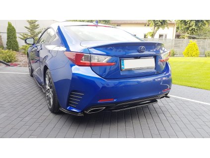 Maxton Design středový spoiler pod zadní nárazník bez žebrování pro Lexus RC, plast ABS bez povrchové úpravy