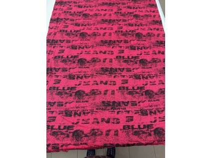 Viskózový Úplet Sitotisk z86