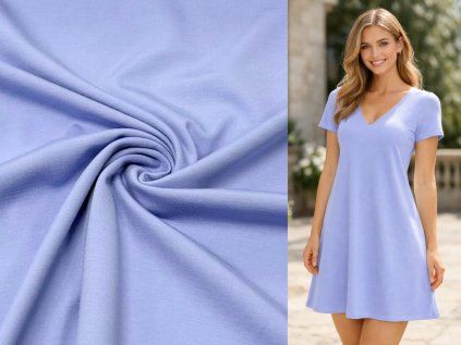 RAYON (úplet máslový) - sv. modrá