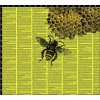 newspaper honeycomb bee panel 180x80 MK