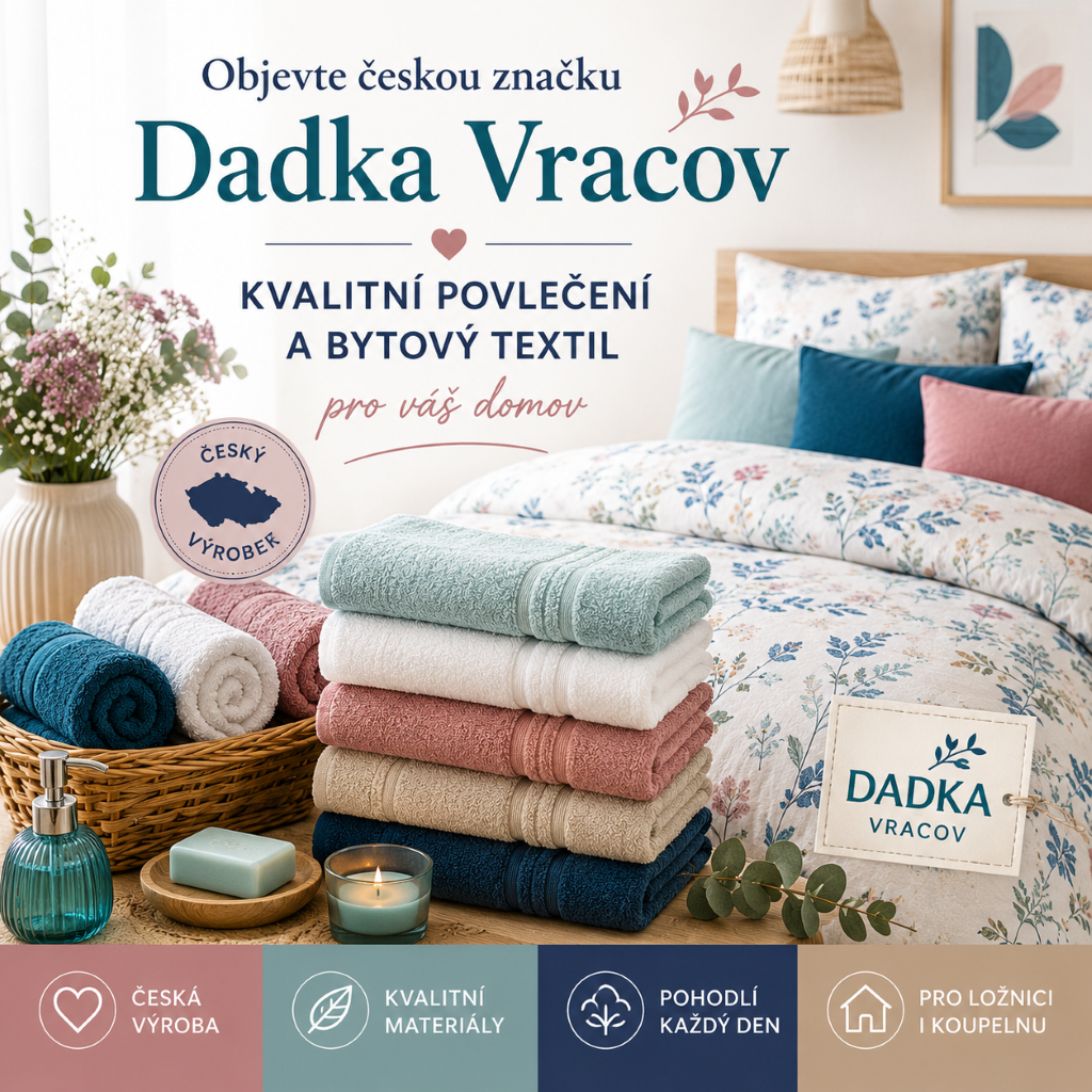 Objevte českou značku Dadka Vracov: kvalitní povlečení a bytový textil pro váš domov