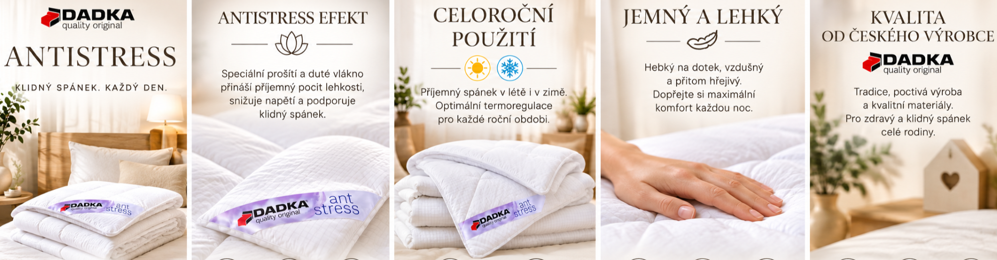 Deky a polštáře