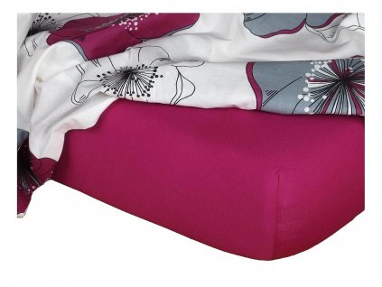 Jersey prostěradlo ostružina (Rozměr 90x200x25)