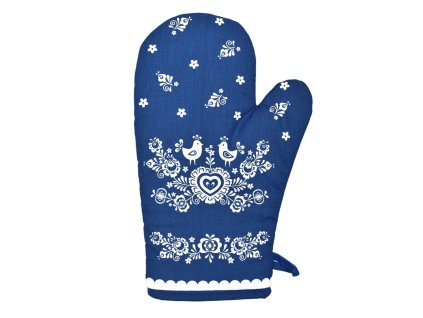 chapka folk podklad modry dadka vracov