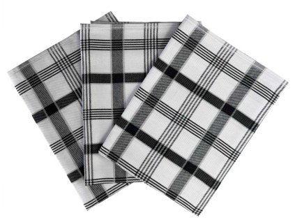 kuchynske uterky 3ks extra sava karo cerna dadka vracov