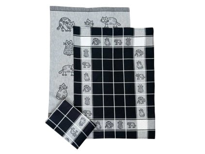 Kuchynske uterky 3ks Kocky Dadka Vracov