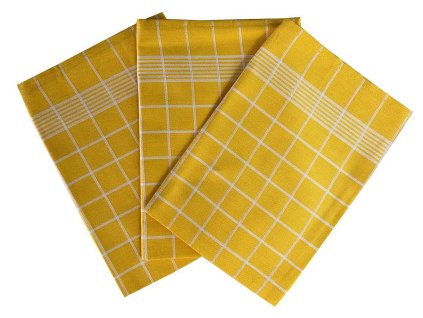 kuchynske uterky 3ks pozitiv zluta bila dadka vracov