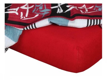 Froté prostěradlo vínové (Rozměr 200x200x20)