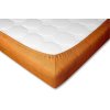 Froté prostěradlo karamel (Rozměr 90x220x20)