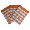 kuchynske uterky 3ks extra sava tradicni karo oranzove dadka vracov