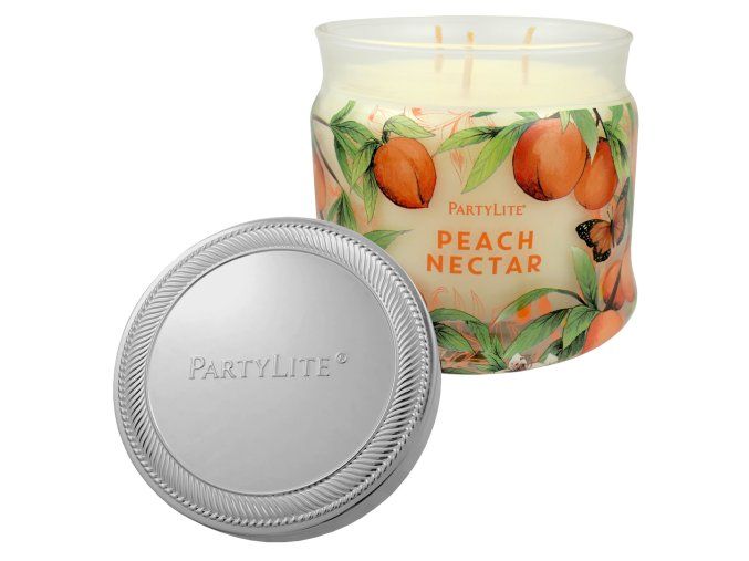 partylite svicka 3knota peach nectar
