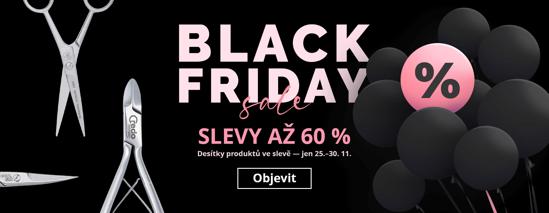 Black Friday 2025 – Slevy až 60 % na manikúru a pedikúru | VašeManikúry.cz