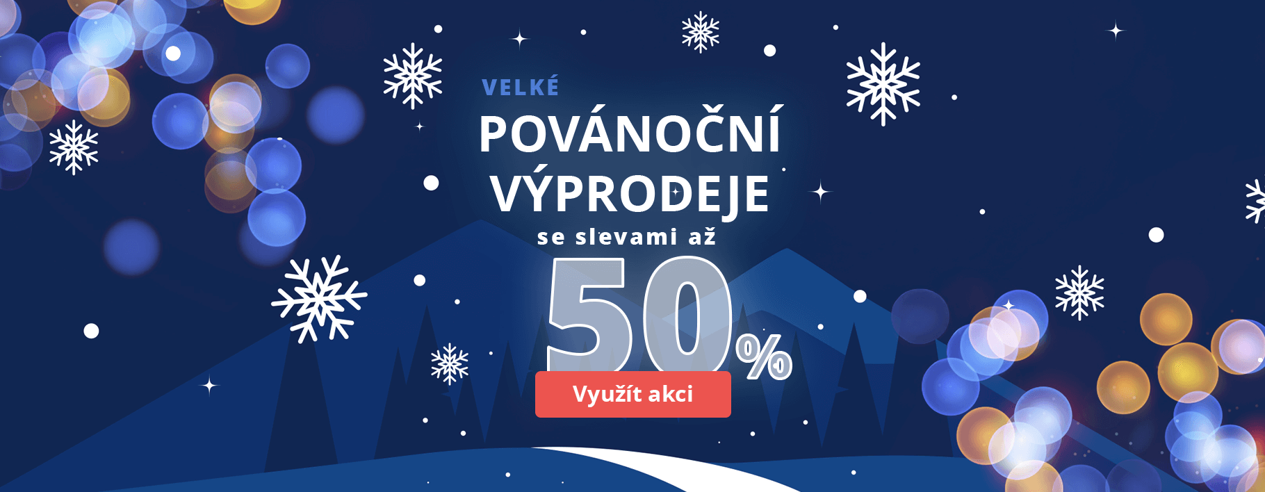 Povánoční výprodej – slevy až 50 %