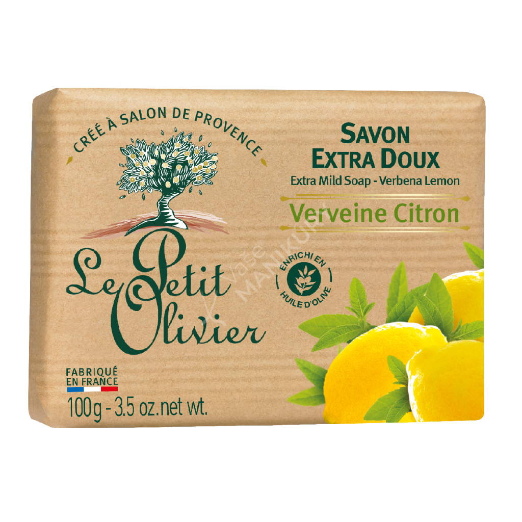 Le Petit Olivier Extra jemné mýdlo - Verbena a citrón, 100g